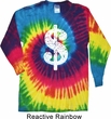 Funny Shirt Distressed Dollar Sign Long Sleeve Tie Dye Tee Shirt