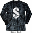 Funny Shirt Distressed Dollar Sign Long Sleeve Tie Dye Tee Shirt