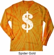 Funny Shirt Distressed Dollar Sign Long Sleeve Tie Dye Tee Shirt