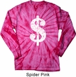 Funny Shirt Distressed Dollar Sign Long Sleeve Tie Dye Tee Shirt