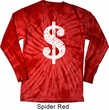 Funny Shirt Distressed Dollar Sign Long Sleeve Tie Dye Tee Shirt