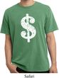Funny Shirt Distressed Dollar Sign Pigment Dyed Tee T-Shirt