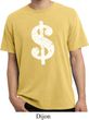 Funny Shirt Distressed Dollar Sign Pigment Dyed Tee T-Shirt