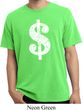 Funny Shirt Distressed Dollar Sign Pigment Dyed Tee T-Shirt
