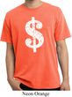 Funny Shirt Distressed Dollar Sign Pigment Dyed Tee T-Shirt