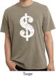 Funny Shirt Distressed Dollar Sign Pigment Dyed Tee T-Shirt
