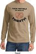 Funny Shirt Thirsty Pretzels Long Sleeve Tee T-Shirt