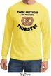 Funny Shirt Thirsty Pretzels Long Sleeve Tee T-Shirt