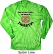 Funny Shirt Thirsty Pretzels Long Sleeve Tie Dye Tee Shirt