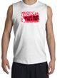 Funny Shooter Shirt - Dropped On My Head As A Child White Muscle Shirt