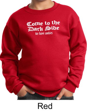 Funny Sweatshirt Come To The Dark Side We Have Cookies Kids Sweatshirt