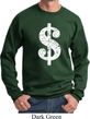 Funny Sweatshirt Distressed Dollar Sign Sweat Shirt