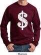 Funny Sweatshirt Distressed Dollar Sign Sweat Shirt