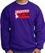 Funny Sweatshirt - Dropped On My Head As A Child Purple Sweat Shirt