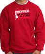 Funny Sweatshirt - Dropped On My Head As A Child Red Sweat Shirt