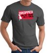 Funny T-Shirt - Dropped On My Head As A Child Adult Charcoal Tee Shirt