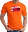 Funny T-Shirt - Dropped On My Head As A Child Adult Orange Tee Shirt