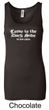 Funny Tank Top Come To The Dark Side Ladies Longer Length Tanktop