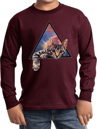 Galactic Cat Kids Long Sleeve Shirt