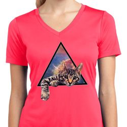 Galactic Cat Ladies Dry Wicking V-neck