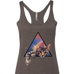 Galactic Cat Ladies Tri Blend Racerback