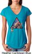 Galactic Cat Ladies Tri Blend V-neck