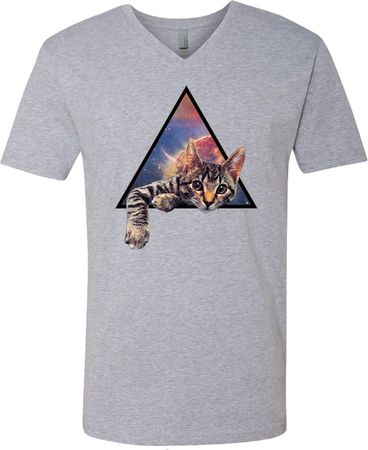 Galactic Cat V-neck Shirt