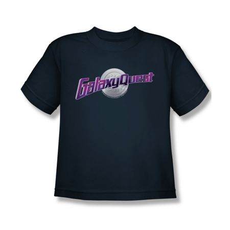 Galaxy Quest Shirt Kids Logo Navy Youth Tee T-Shirt