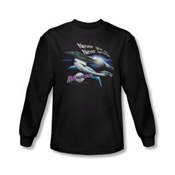 Galaxy Quest Shirt Never Surrender Long Sleeve Black Tee T-Shirt Galaxy Quest Shirt Never Surrender Long Sleeve Black Tee T-Shirt