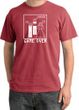 Game Over Ceremony Pigment Dyed Dashing Red T-shirt - White Print