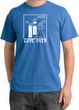 Game Over Ceremony Pigment Dyed Medium Blue T-shirt - White Print