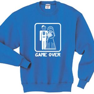 Game Over Funny Married Groom Marriage Sweatshirt