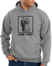 Game Over Hoodie Funny Marriage Athletic Heather Hoody Game Over Hoodie Funny Marriage Athletic Heather Hoody