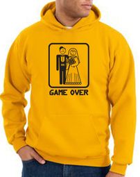Game Over Hoodie Sweatshirt Funny Marriage Gold Hoody Game Over Hoodie Sweatshirt Funny Marriage Gold Hoody