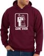 Game Over Hoodie Sweatshirt Funny Marriage Maroon Hoody