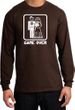Game Over Long Sleeve Shirt Funny Marriage Brown Shirt - White Print
