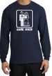 Game Over Long Sleeve Shirt Funny Marriage Navy Shirt - White Print