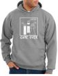 Game Over Marriage Ceremony Hoodie Funny Heather Hoody - White Print