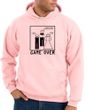 Game Over Marriage Ceremony Hoodie Funny Pink Hoody - Black Print