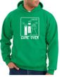 Game Over Marriage Ceremony Hoodie Kelly Green Hoody - White Print