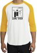 Game Over Marriage Ceremony Raglan White/Gold Shirt - Black Print