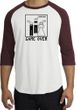Game Over Marriage Ceremony Raglan White/Maroon Shirt - Black Print