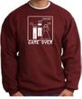 Game Over Marriage Ceremony Sweatshirt Funny Maroon - White Print