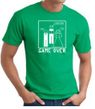 Game Over Marriage Ceremony T-shirt Funny Kelly Green Tee White Print