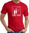 Game Over Marriage Ceremony T-shirt Funny Red Tee - White Print