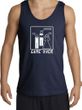 Game Over Marriage Ceremony Tanktop Funny Navy Tank - White Print