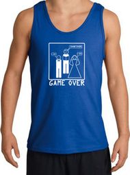 Game Over Marriage Ceremony Tanktop Funny Royal Tank - White Print