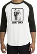 Game Over Raglan Shirt Funny Marriage White/Black - Black Print