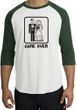 Game Over Raglan Shirt Funny Marriage White/Forest - Black Print