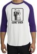 Game Over Raglan Shirt Funny Marriage White/Purple - Black Print